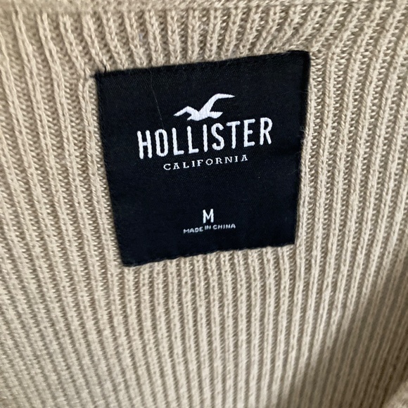 Tan and White Knit Cardigan - Picture 7 of 9